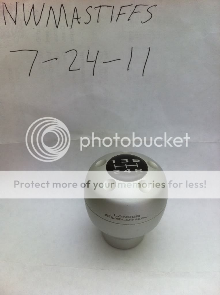 FS Enkei RPF1 18 8.5 30, FS Evo x shift knob Mitsubishi Lancer